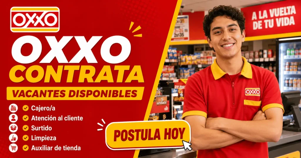 Empleos en OXXO México 2026: puestos, requisitos y guía para postular